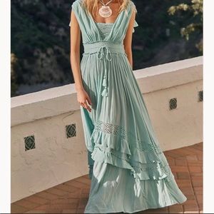 Santa Maria Maxi Dress Free People Size Small